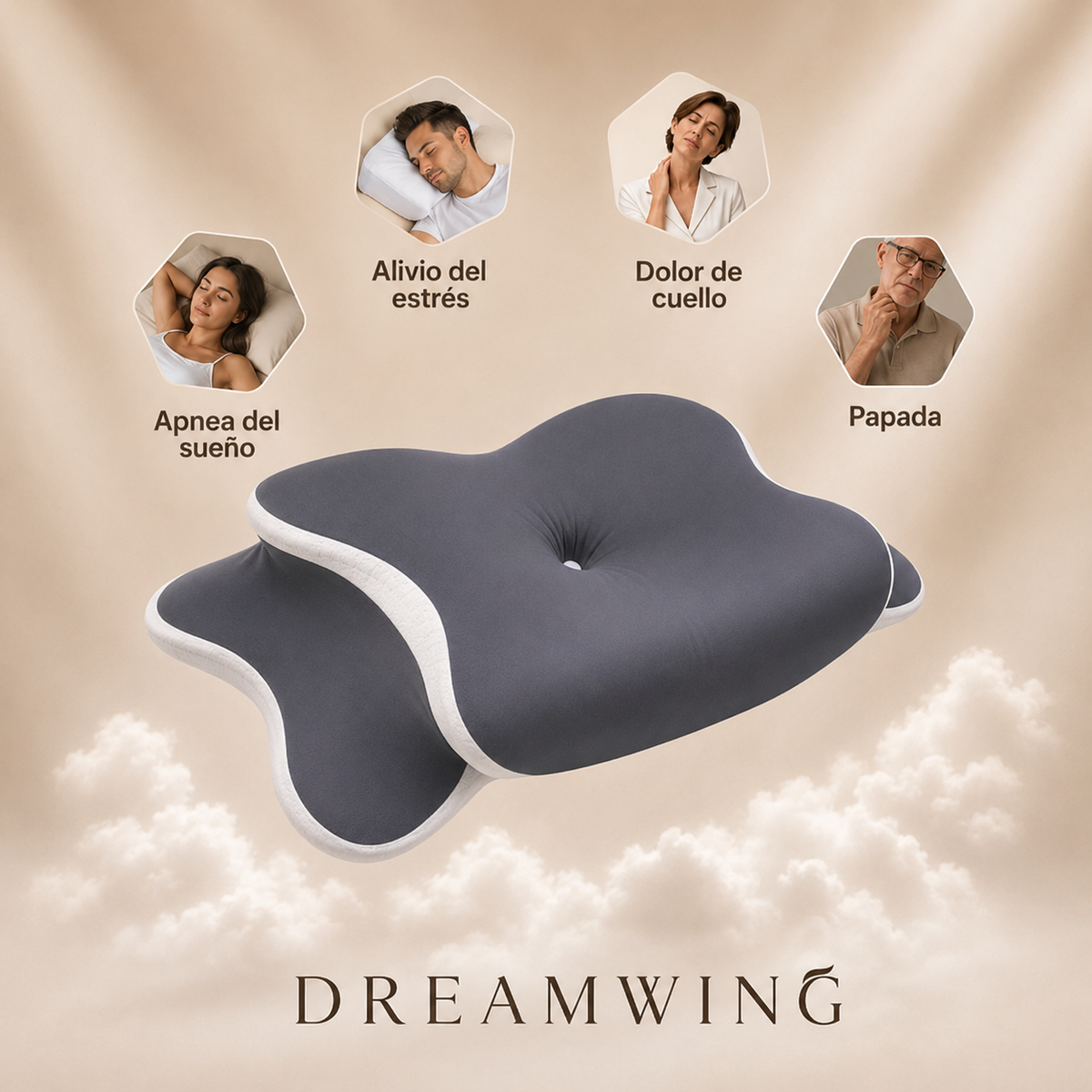 Almohada Ergonómica Viscoelástica Premium